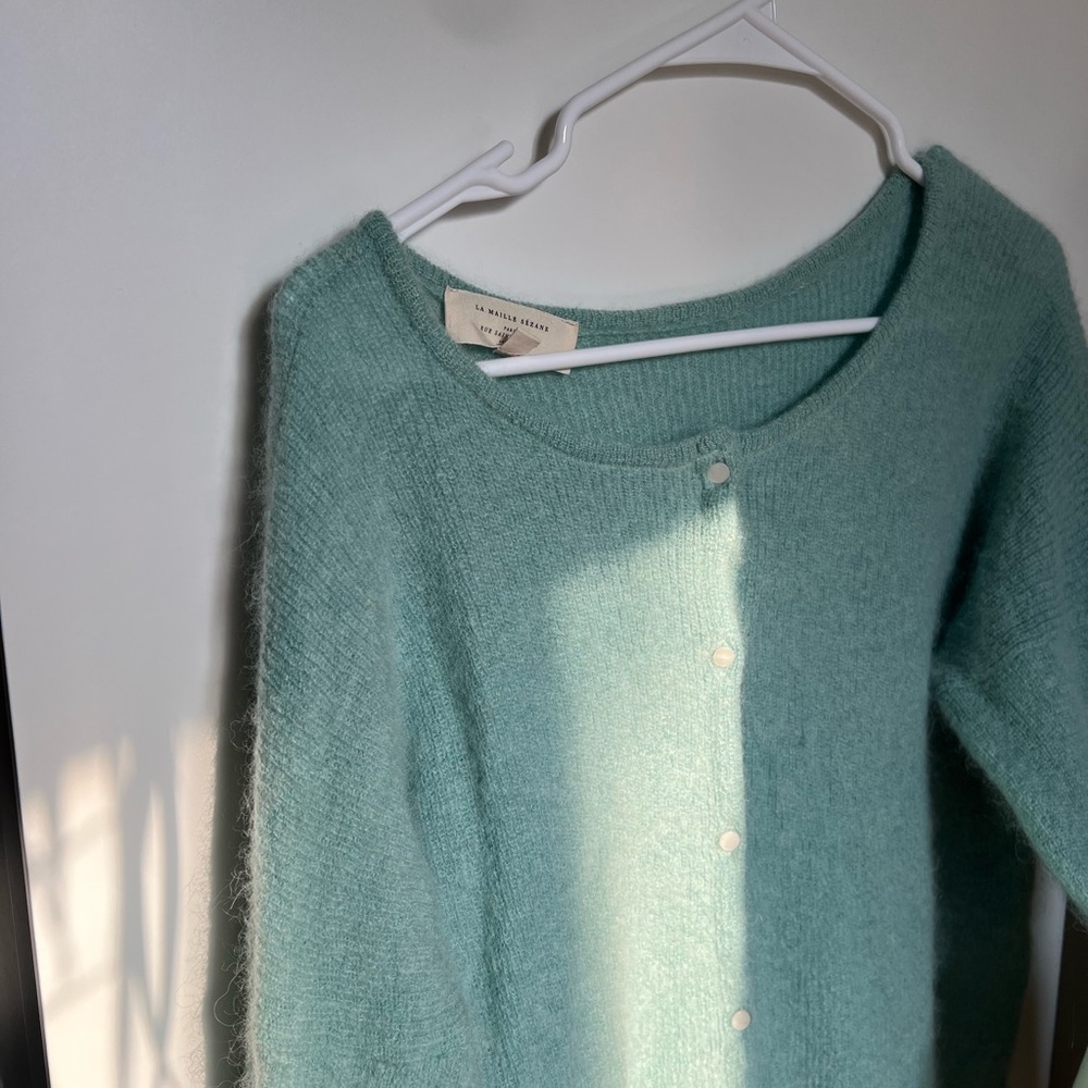 Sezane Mint Green Sweater